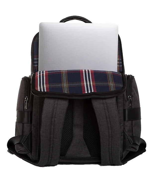 Brooks Brothers Grant Leather Trim 16" Computer Backpack