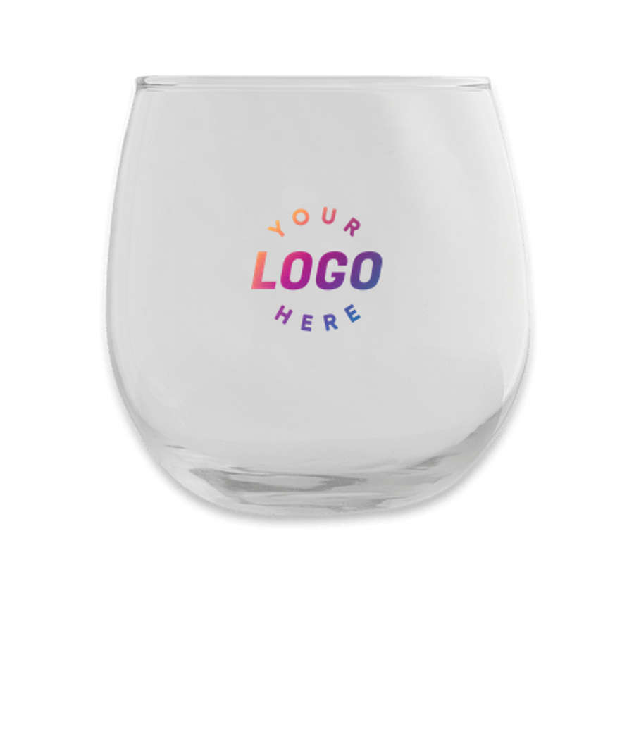Full Color 16.75 oz. Stemless Wine Glass in Clear