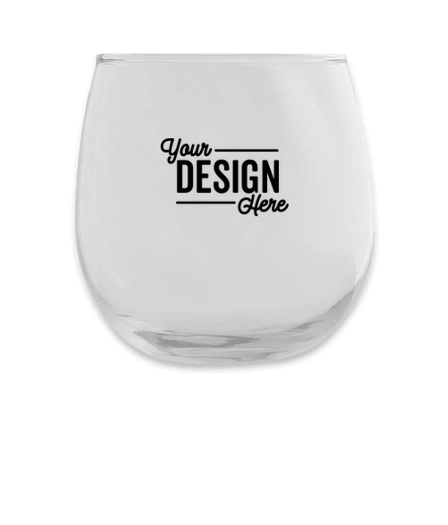 Laser Engraved 16.75 oz. Stemless Wine Glass in Clear