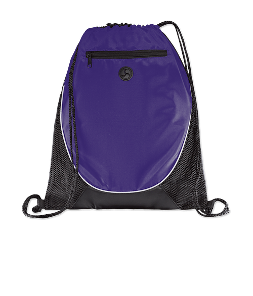 Peek Mesh Drawstring Bag in Purple
