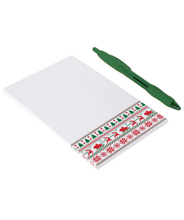 Full Color Souvenir 4"x6" Ugly Sweater Scratch Pad - 25 sheets/pad (Case of 250)