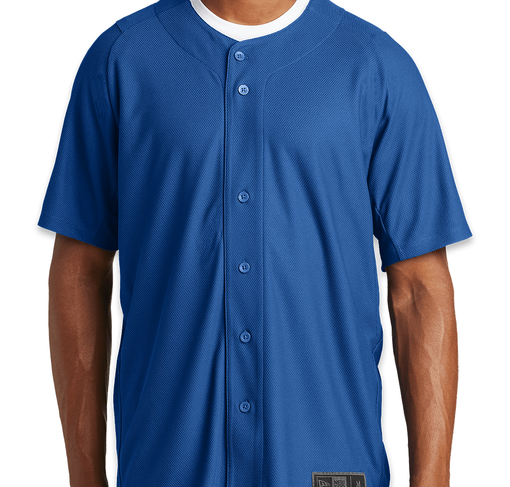 New Era Diamond Era Full Button Baseball Jersey-default