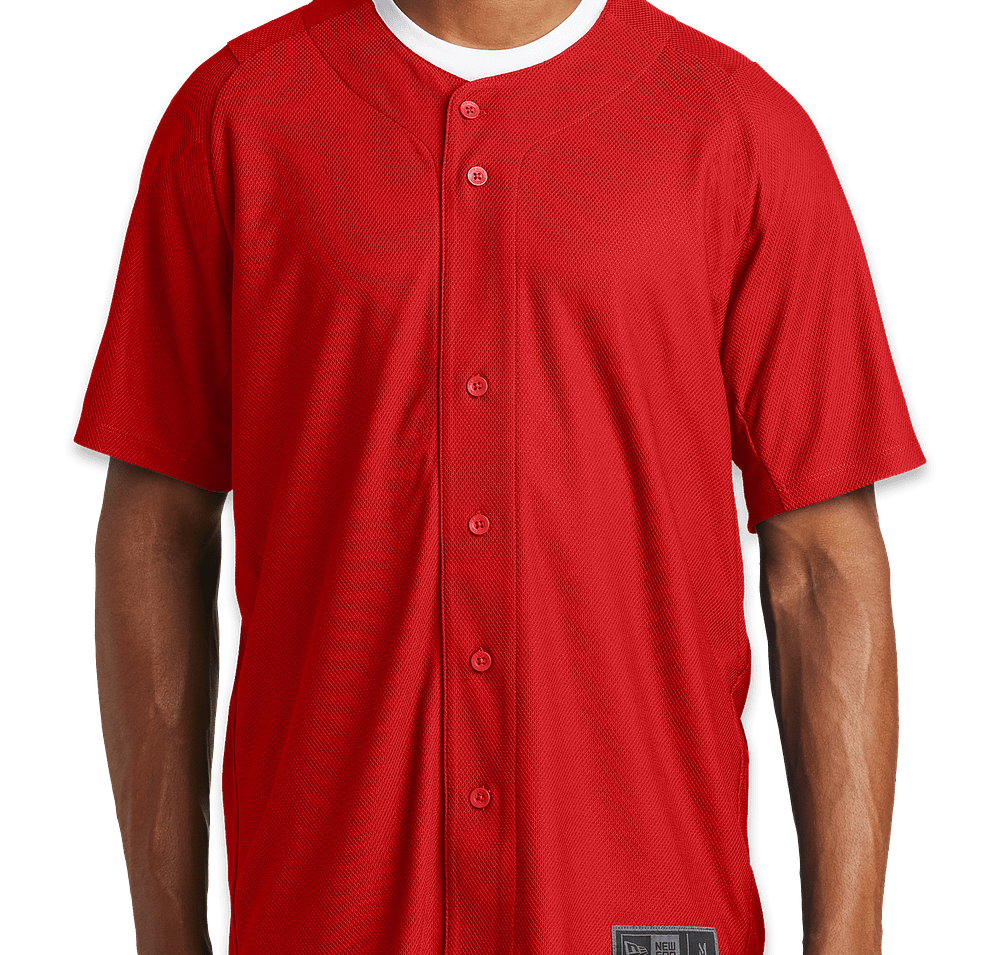 New Era Diamond Era Full Button Baseball Jersey-default