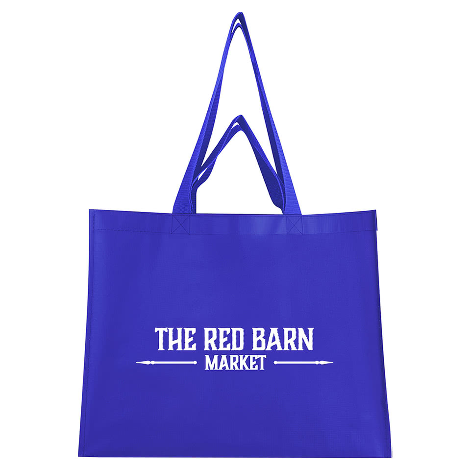 Matte Laminated Recycled Non-Woven Dual Handle Shopper Tote Bag
