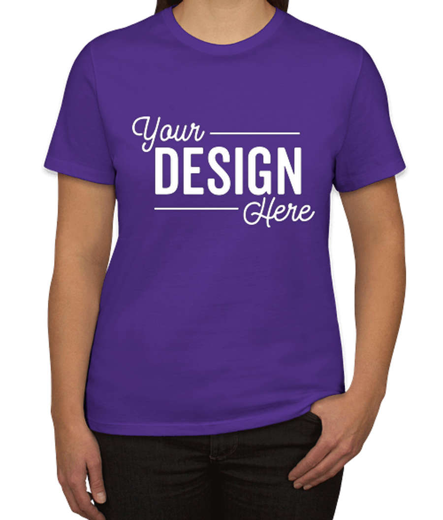 Port & Company Women's Core Cotton T-shirt in Purple