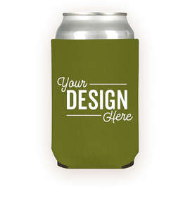 Foldable Neoprene Can Cooler - Color: Canteen