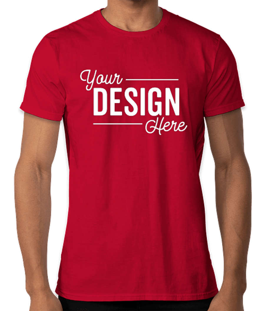 Hanes Perfect-T Crewneck T-shirt in Deep Red
