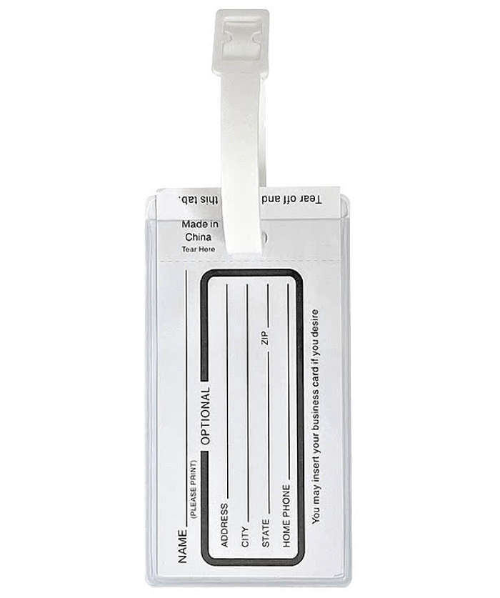 Full Color Plastic Luggage Tag