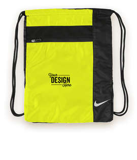 Nike Drawstring Bag - Color: Volt / Black
