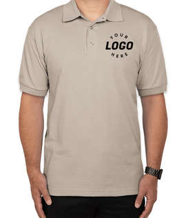Gildan DryBlend 50/50 Jersey Polo - Color: Sand