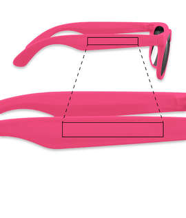 Single-Tone Matte Sunglasses - Color: Pink