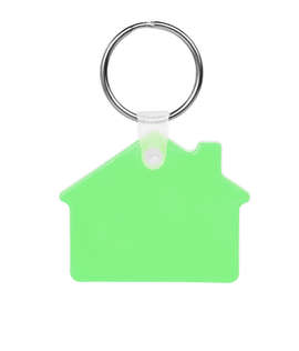 House Shaped Keychain - Color: Glow In The Dark
