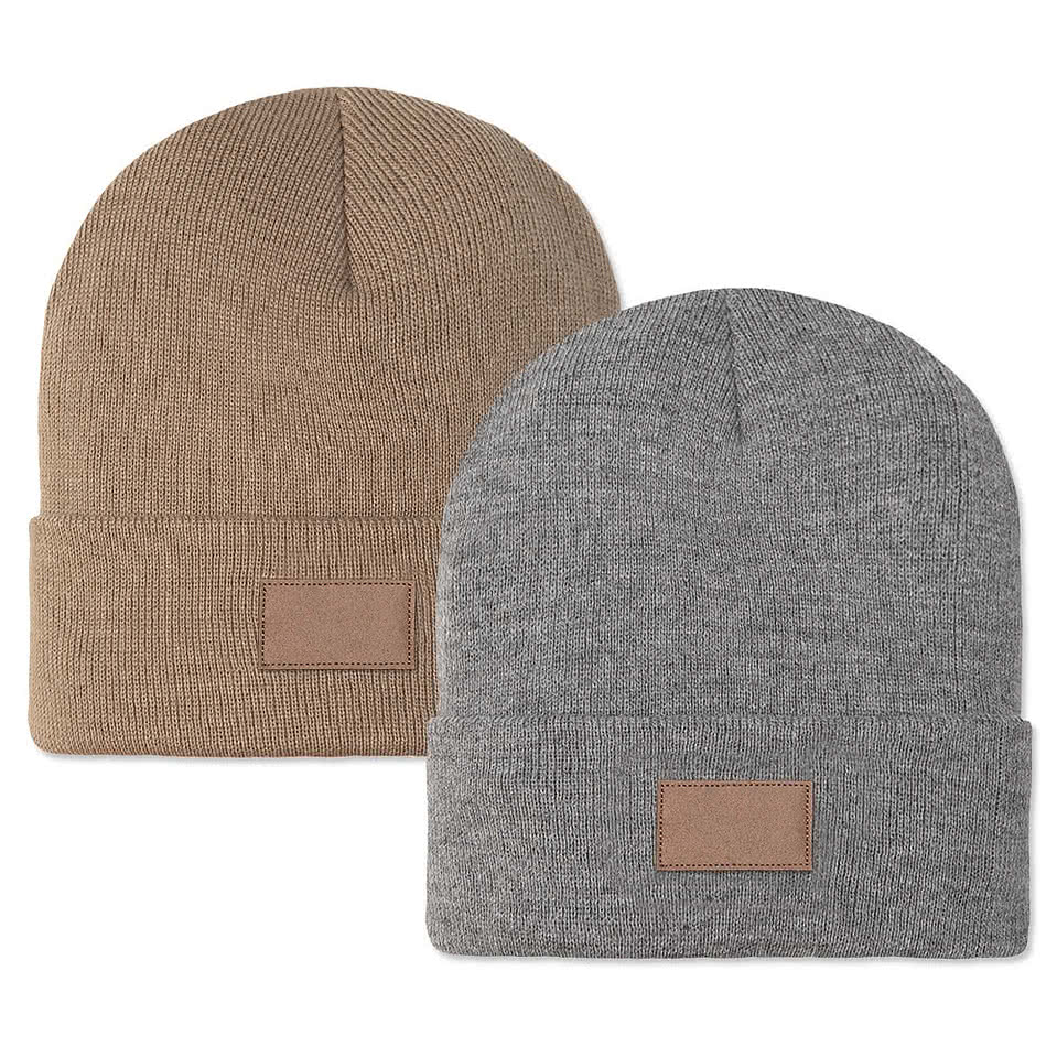 Ahead Newfoundland Cuff Beanie - Rectangle Patch - Embroidered