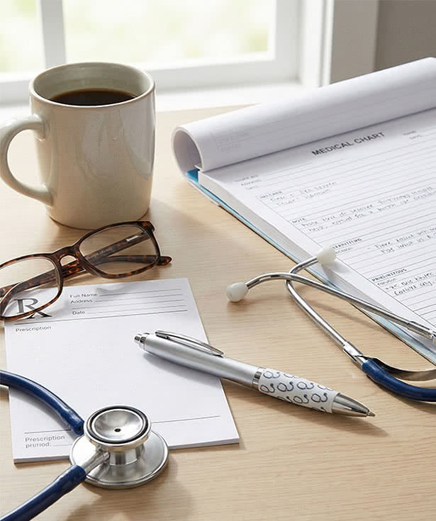 Healthcare Stethoscope Recycled Ballpoint Pen (black ink)