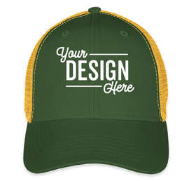 Sportsman Vintage Trucker Hat - Color: Dark Green / Gold