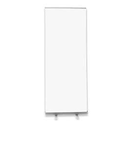 Full Color 31.5" x 81.8" Value Retractable Banner Kit - Color: White