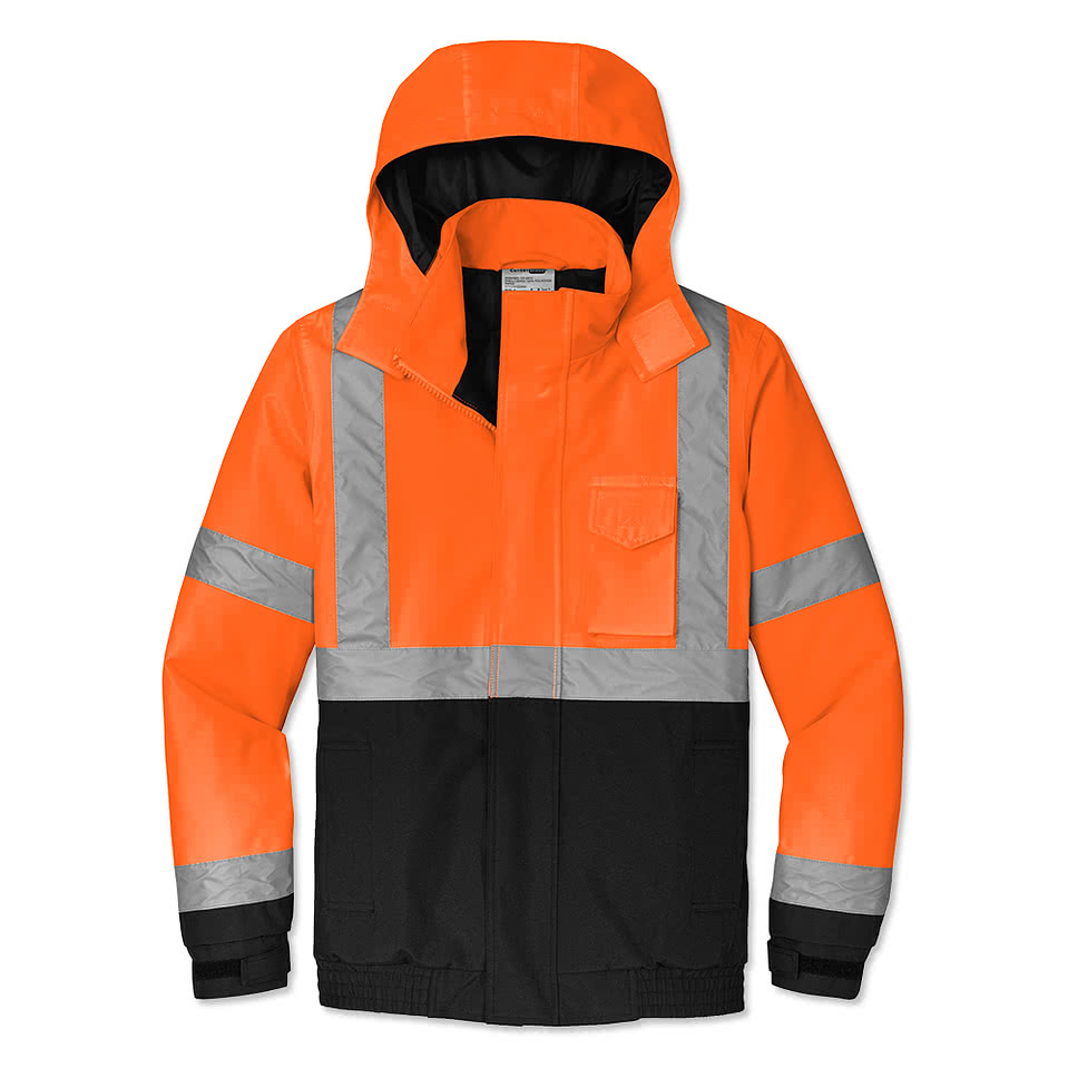 CornerStone Class 3 Insulated Safety Bomber Jacket - Embroidered