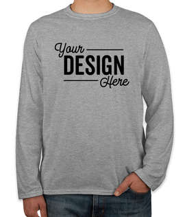 Canada - Gildan Softstyle Long Sleeve Jersey T-shirt - Color: Sports Grey