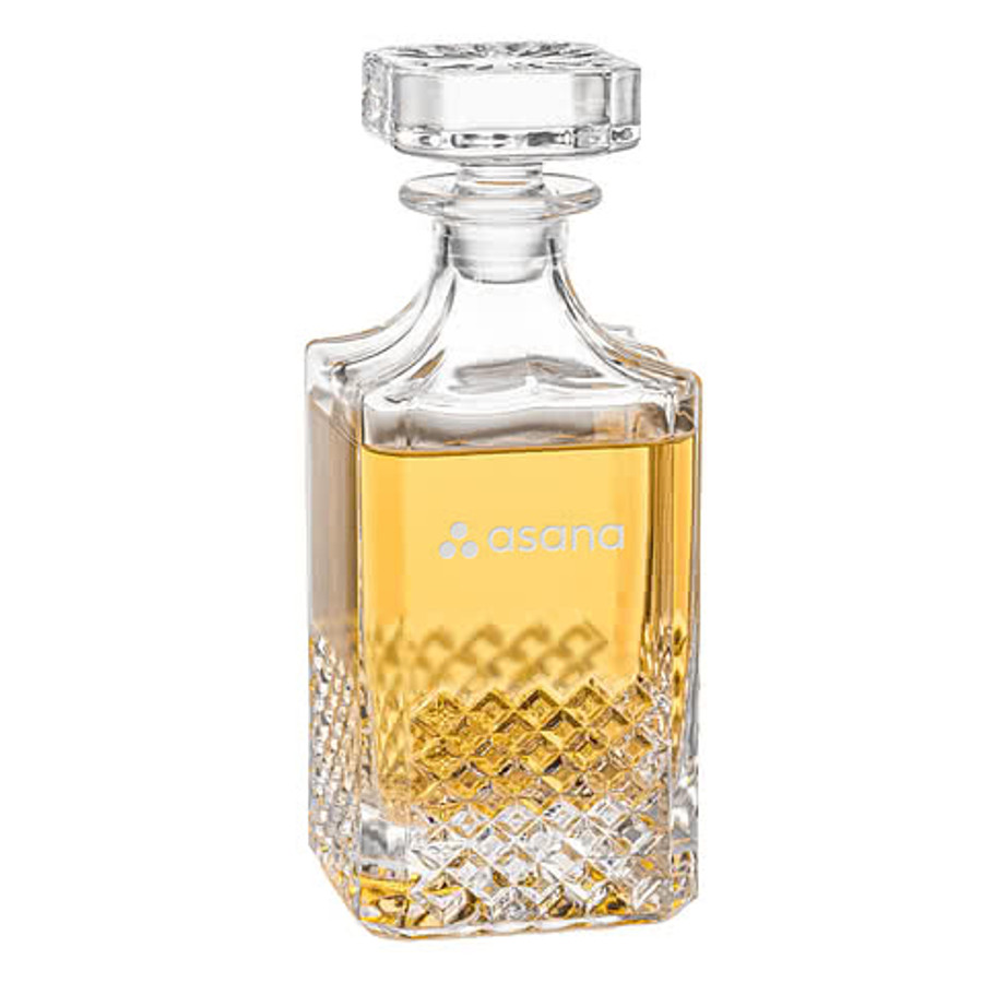 Laser Etched 25 oz. Tacoma Decanter with Lid in Clear