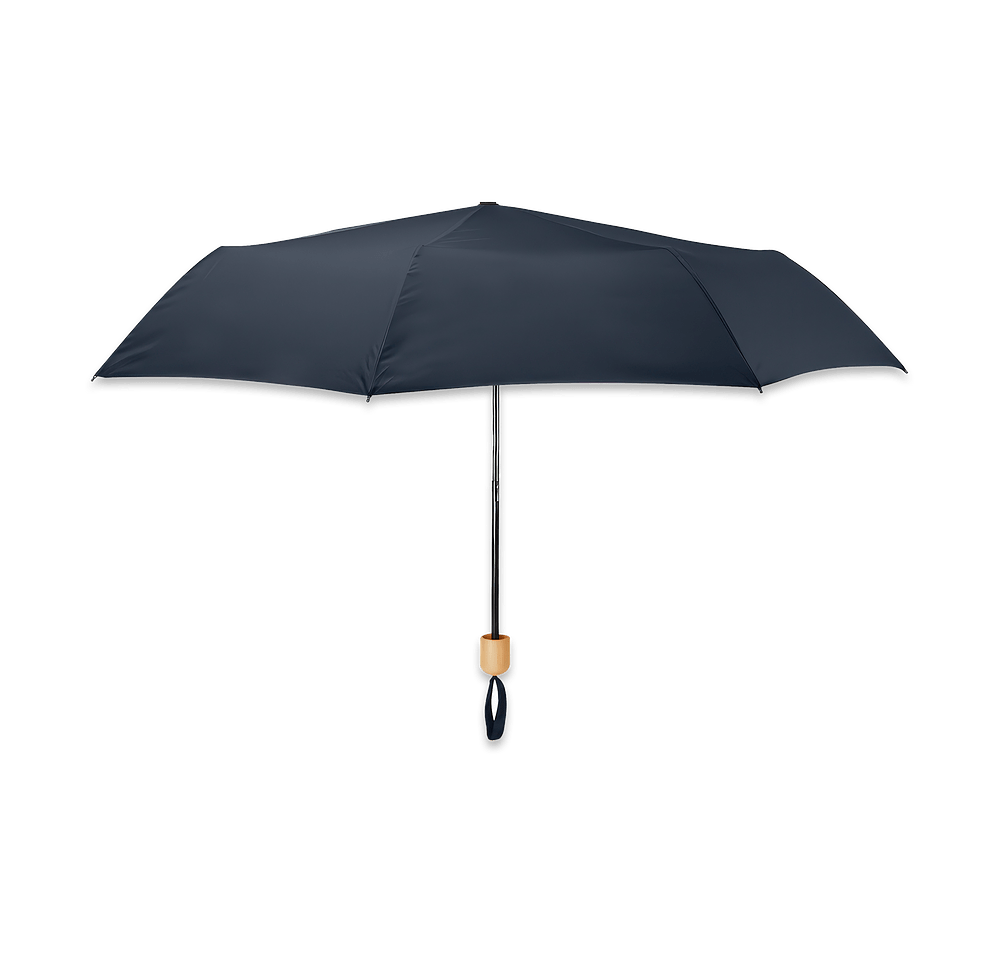 41" Arc Recycled Umbrella with Bamboo Handle-default