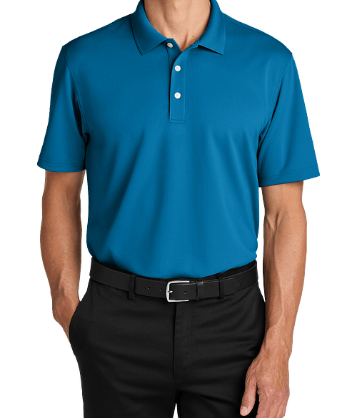 Port Authority Dry Zone UPF 50+ Grid Performance Polo - Printed in Imperial Blue