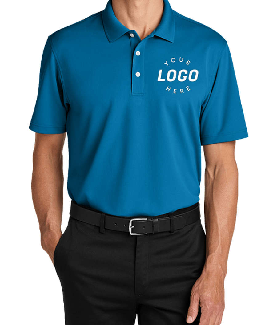 Port Authority Dry Zone UPF 50+ Grid Performance Polo - Printed in Imperial Blue