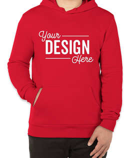 Alternative Apparel Eco-Cozy Pullover Hoodie - Color: Apple Red