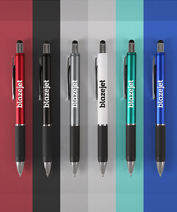 Charm Shimmering Barrel Stylus Pen (black ink)