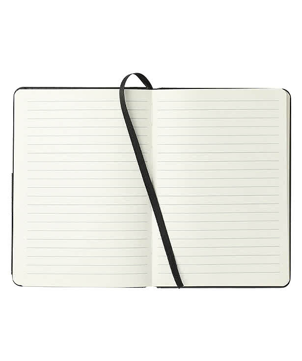Hard Cover Elastic Phone Pocket Notebook