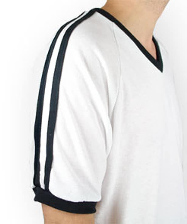 Augusta V-Neck Double Shoulder Stripe Jersey T