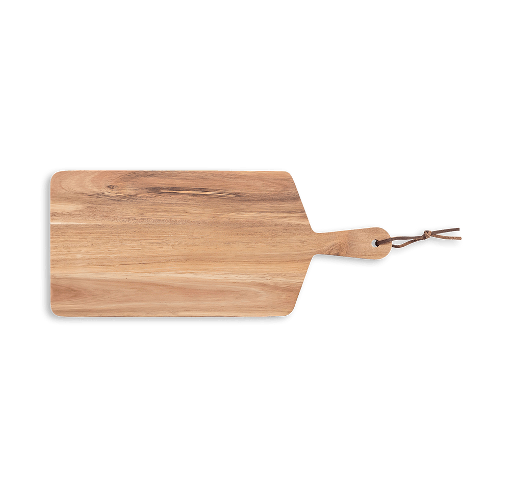 Laser Engraved Acacia Wood Cheese Board with Handle-default