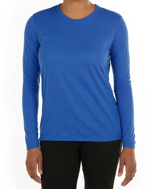 Gildan Women's Soft Jersey Long Sleeve Performance Shirt