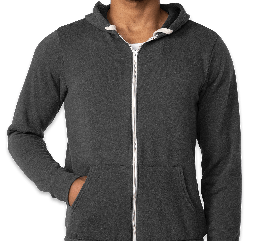 Bella + Canvas Tri-Blend Zip Hoodie-default