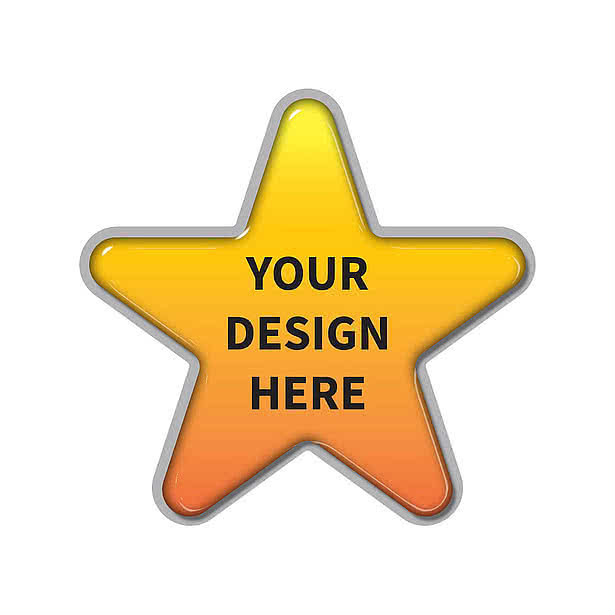 Full Color 1.5" Die Cut Lapel Pin