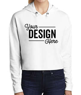 Sport-Tek Women's Tri-Blend Performance Cropped Hoodie - Color: White Triad Solid