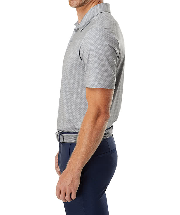 Adidas Diamond Dot Print UPF 50 Performance Polo - Embroidered