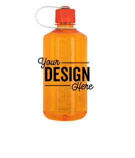 32 oz. Nalgene Tritan Narrow Mouth Water Bottle - Color: Orange / Fire Orange
