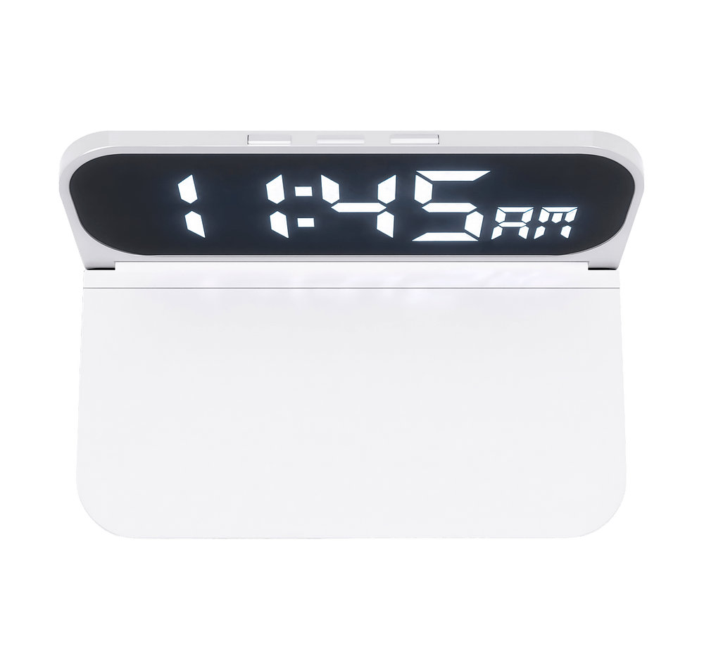 15W Cork Wireless Charger & Digital Clock-default