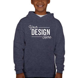 Jerzees Youth Nublend 50/50 Pullover Hoodie - Color: Vintage Heather Navy