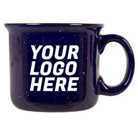 14 oz. Ceramic Camper Mug - Color: Blue