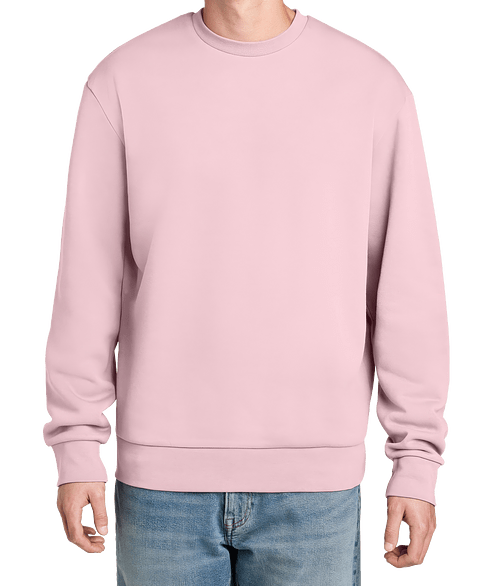 District MelloFleece Ultra Soft Crewneck Sweatshirt in Carnation Pink