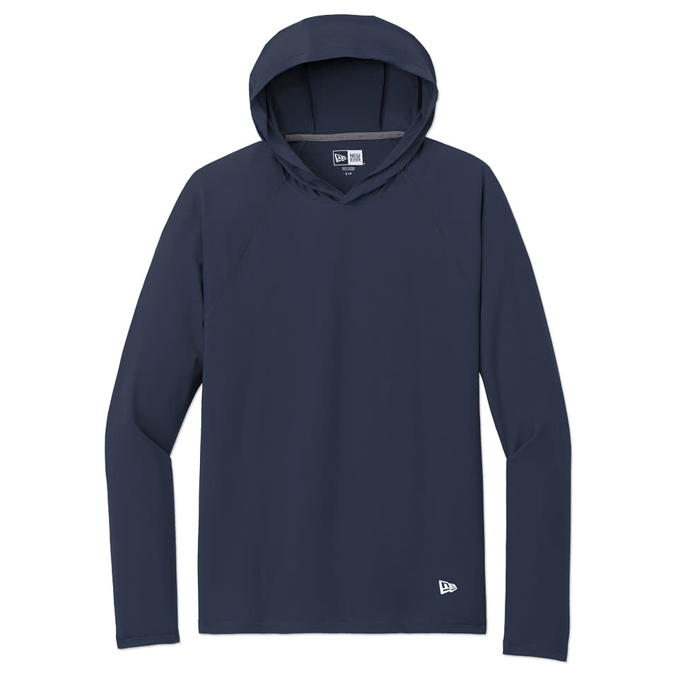 New Era Power Hooded Long Sleeve Performance Shirt