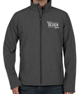 Port Authority Core Fleece Lined Soft Shell Jacket - Color: Black Charcoal Heather