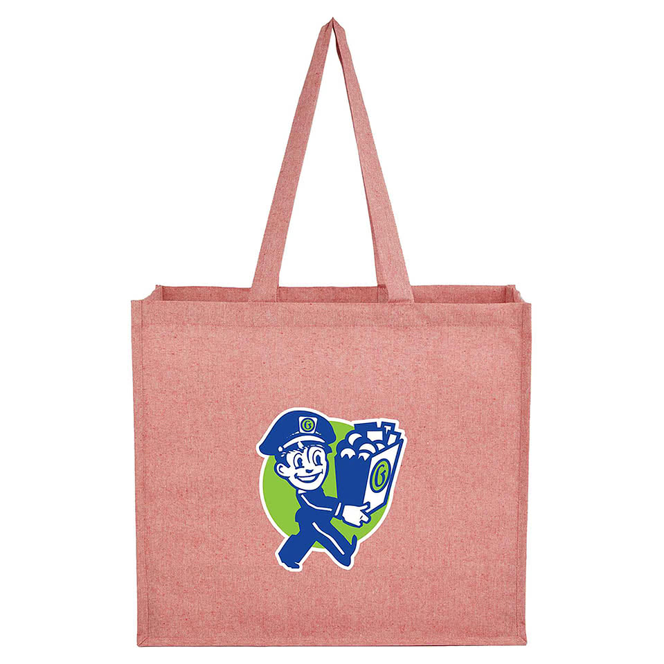 Recycled Cotton Shopper Tote Bag with Laminated Interior