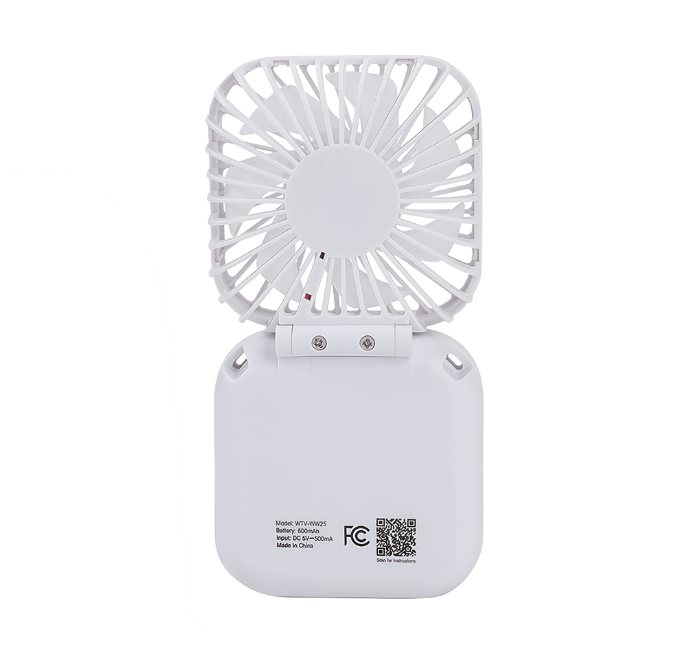 Whirlwind Mini Folding Rechargeable Fan with Lanyard-default