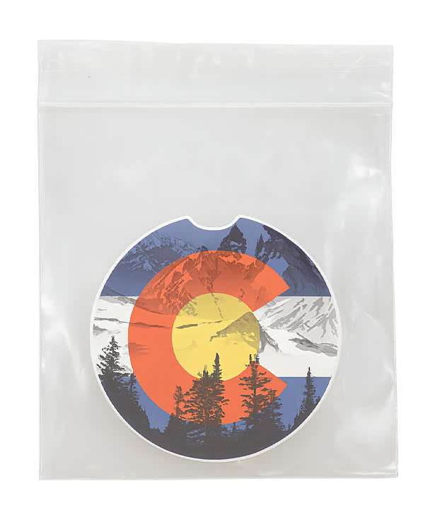 Full Color Round Ceramic Car Coaster