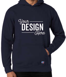 Russell Athletic Cotton Rich Pullover Hoodie - Color: Navy