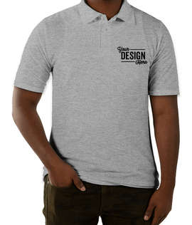 Hanes X-Temp Fresh IQ Pique Polo - Color: Light Steel