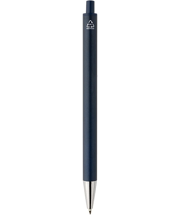 Laser Engraved Amisk Recycled Aluminum Ballpoint Pen (blue ink)