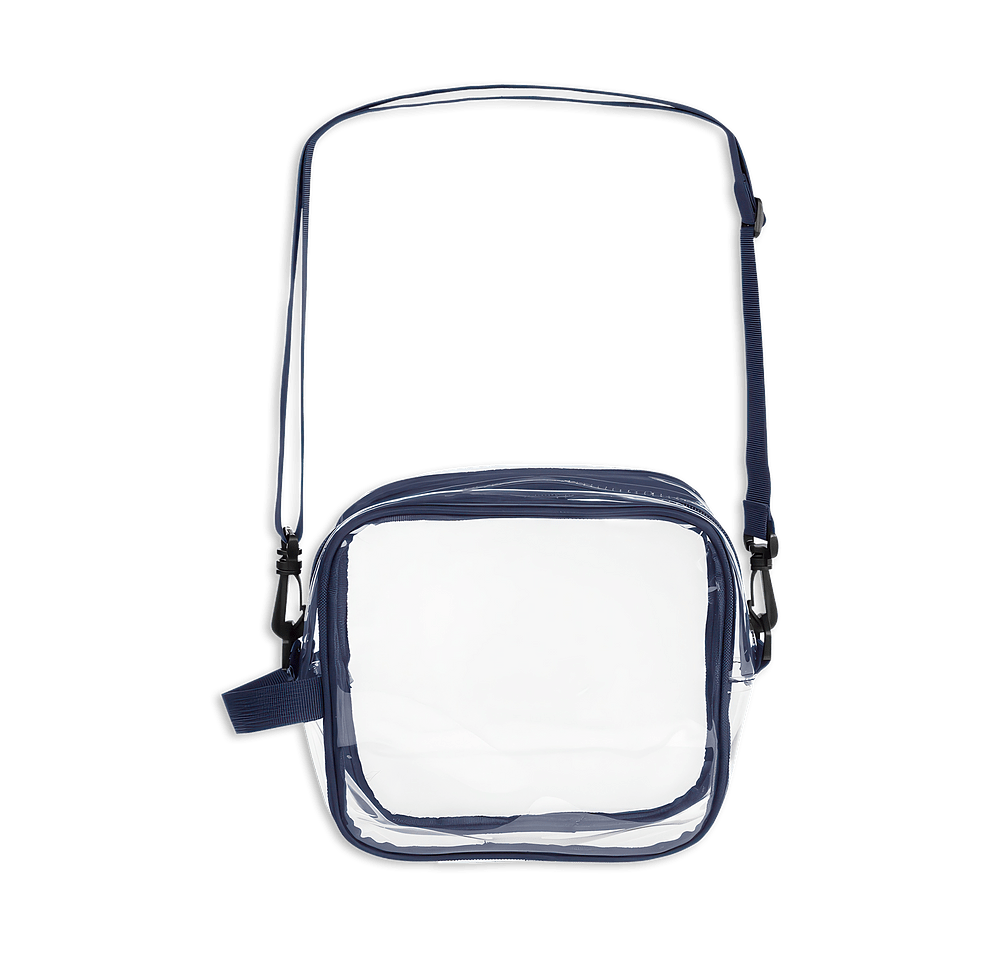 Clear Zippered Crossbody Bag-default